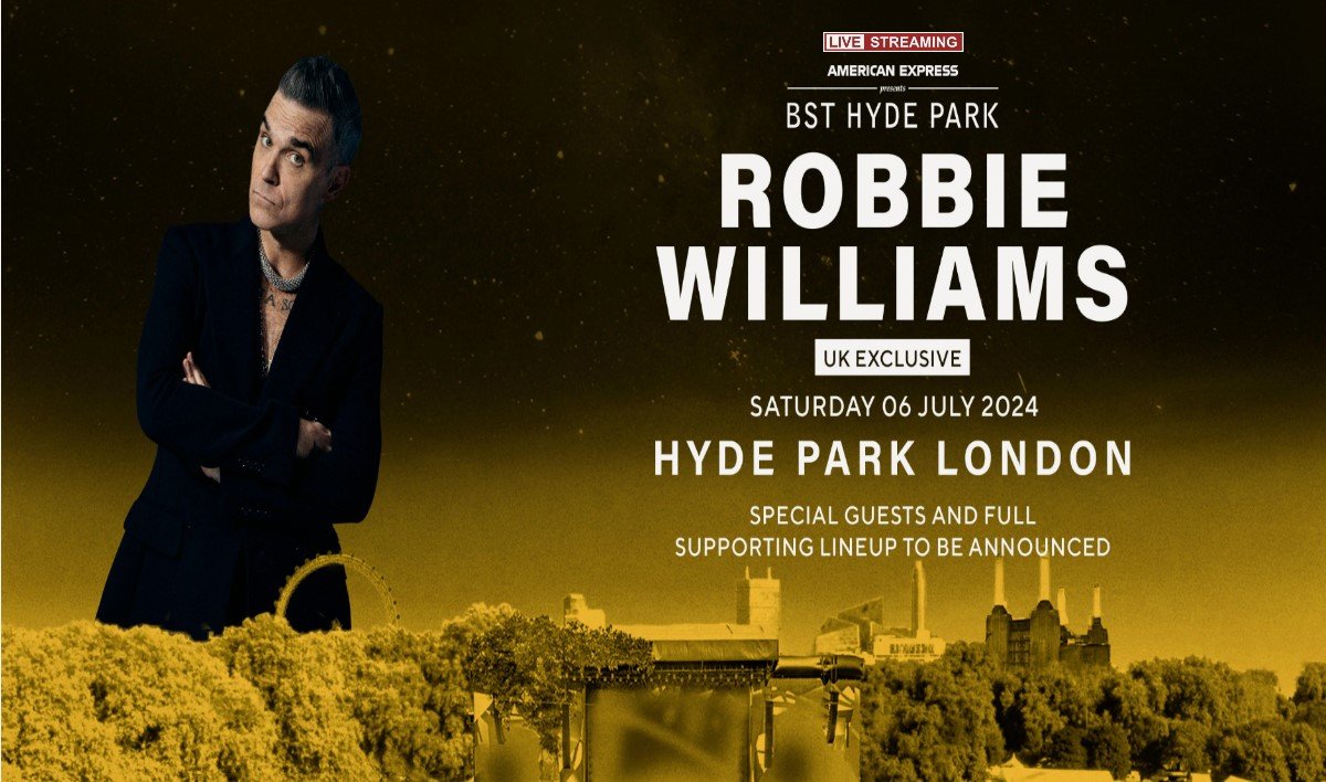 Watch Robbie Williams Concert 2024 - BST Hyde Park Live stream